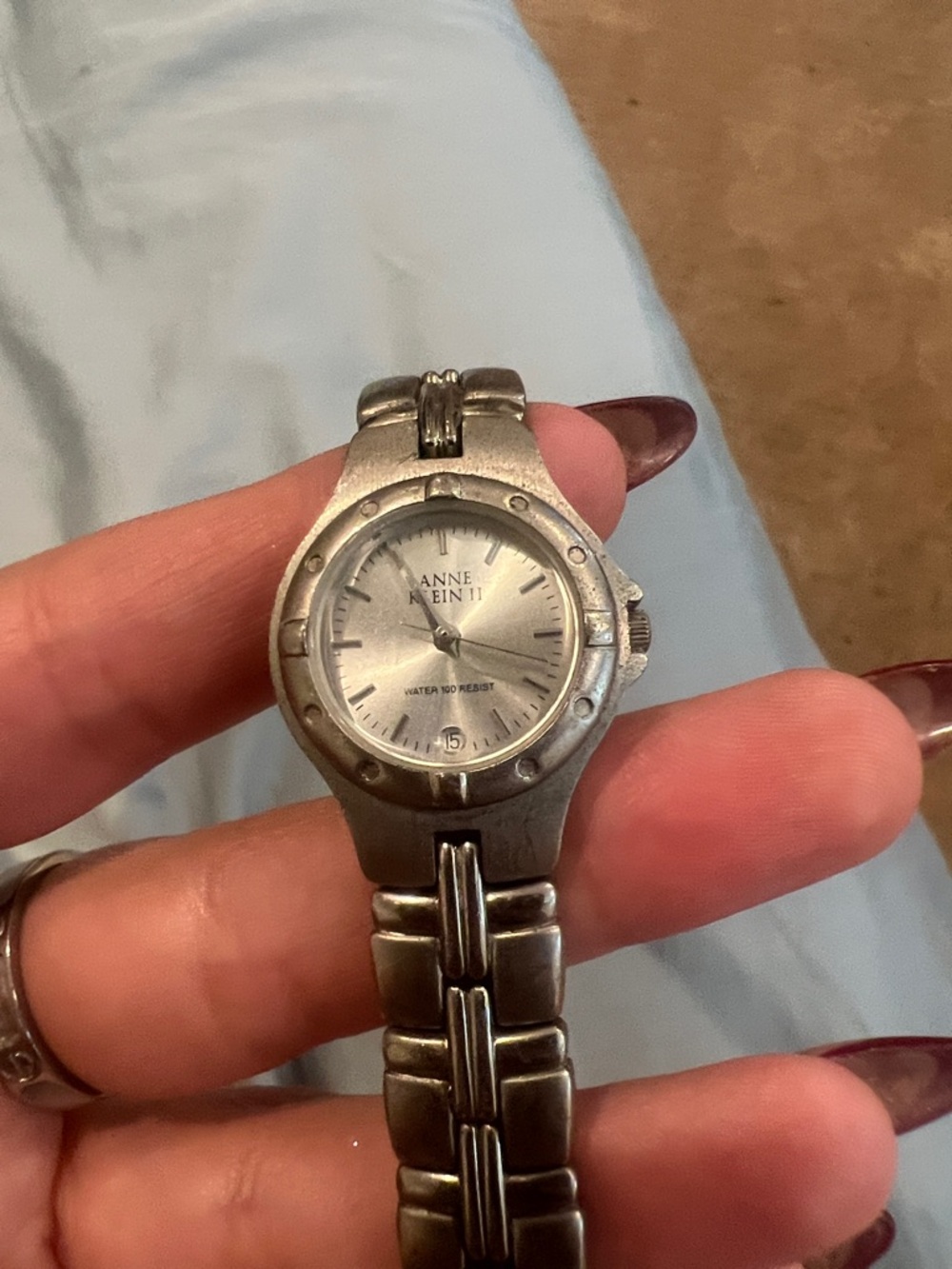 Anne Klein II Silver Stainless Steel Women's Watch vintage